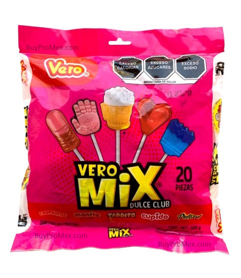 2-Pk Vero Assorted Lollipops 20 Pcs 290g/10.22oz