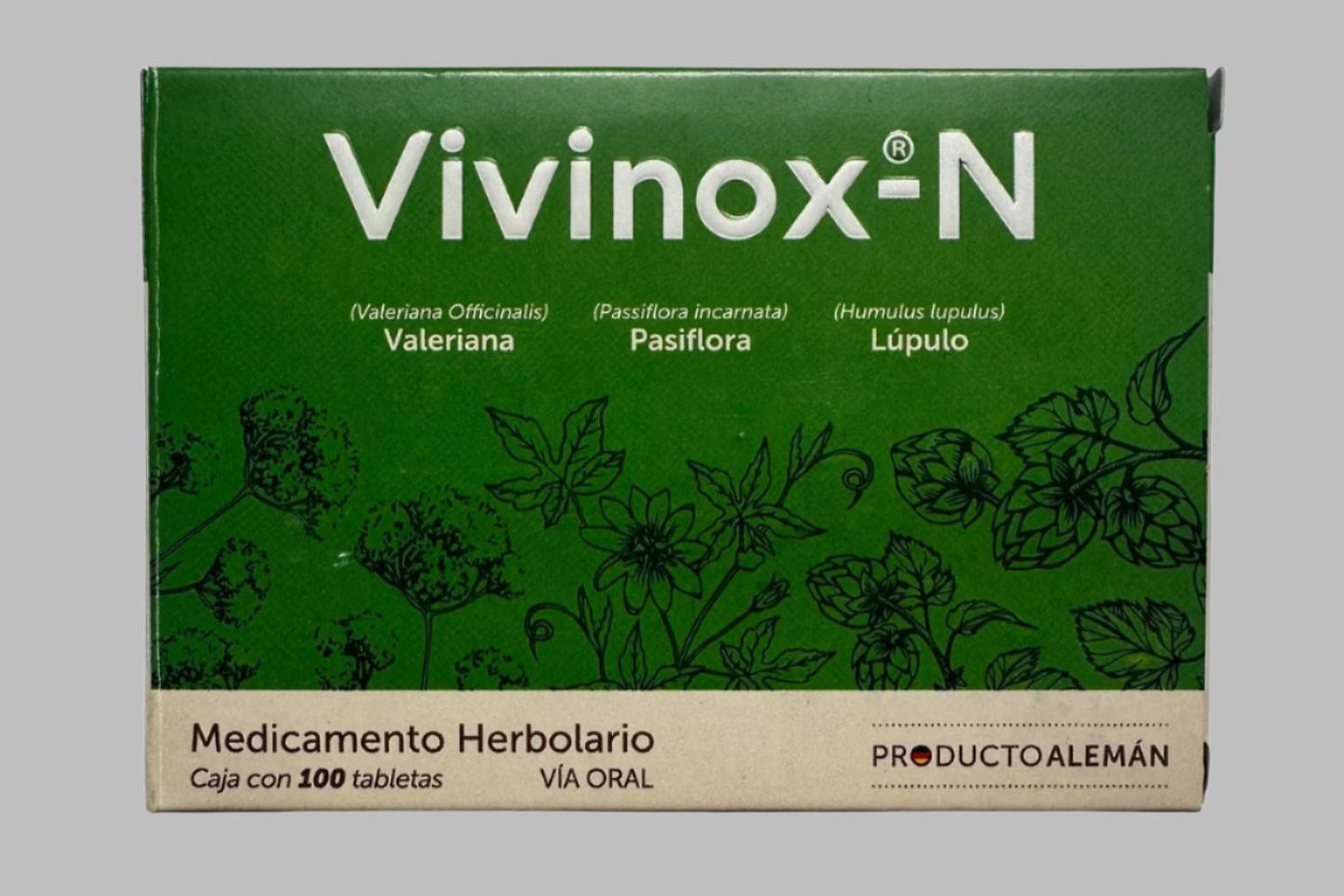 Vivinox-N (Valeriana, Pasiflora, Lupulo) 100 Tablets