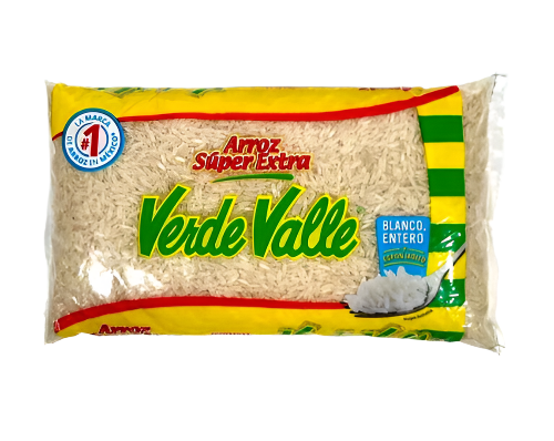 3-Pk Verde Valle White Rice/Verde Valle Arroz Super Extra 900g/1.99 lbs