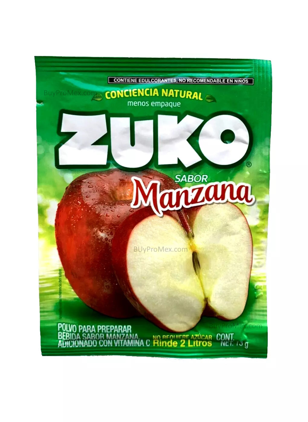 12-Pk ZUKO Apple Powder Drink  13g/.45oz