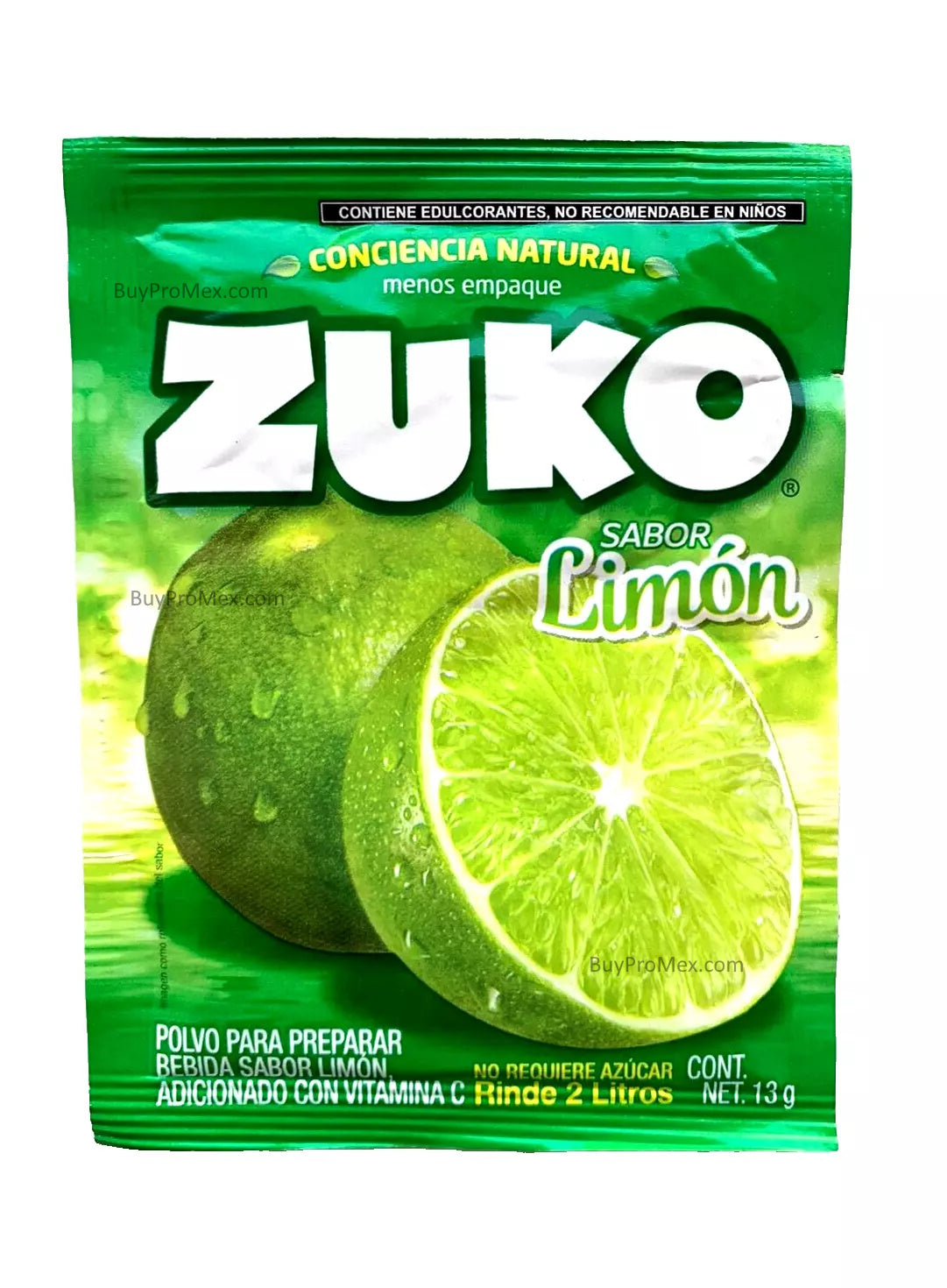 12-Pk ZUKO Limon/ Lemon ZUKO Powder Drink Flavor 13g/.45oz – BuyPromex