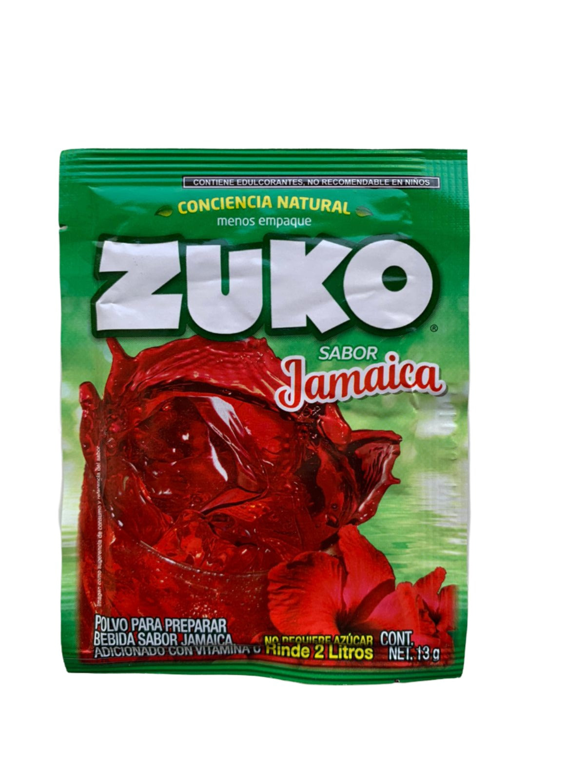 12-Pk ZUKO Powdered Jamaica Drink Flavor 15g/.4oz