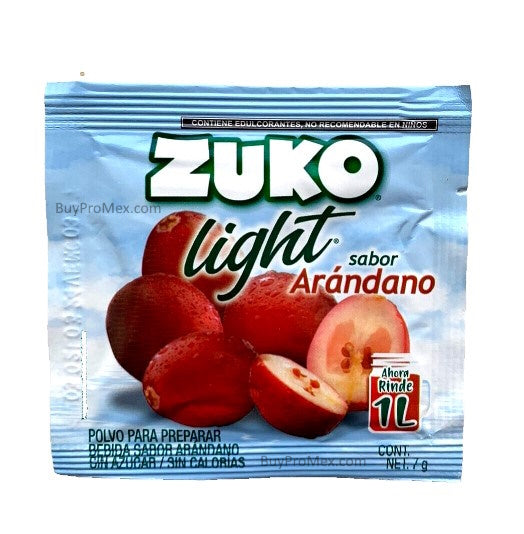 12-Pk Zuko Light Arandano Zuko Light Cranberry 7g/.24oz