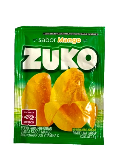 12-Pk ZUKO Mango Powdered Drink Mix 8g/.28oz