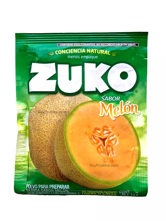 12-Pk ZUKO Melon / Melon ZUKO Powder Drink Flavor 13g/.45oz