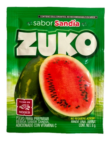 12-Pk ZUKO Watermelon Flavored ZUKO Powder Drink Mix 8g/.28oz