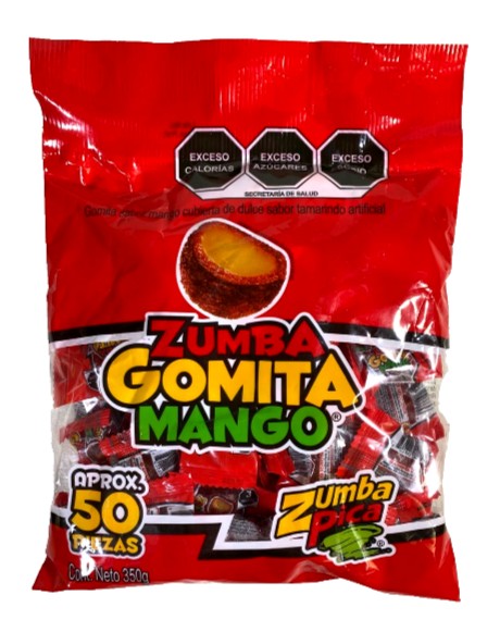 2-Pk ZUMBA Gomitas Mango ZumbaPica 350g/12.34oz