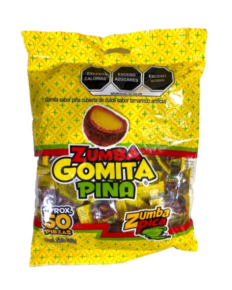 2-Pk ZUMBA Gomitas Piña ZumbaPica 350g/12.34oz