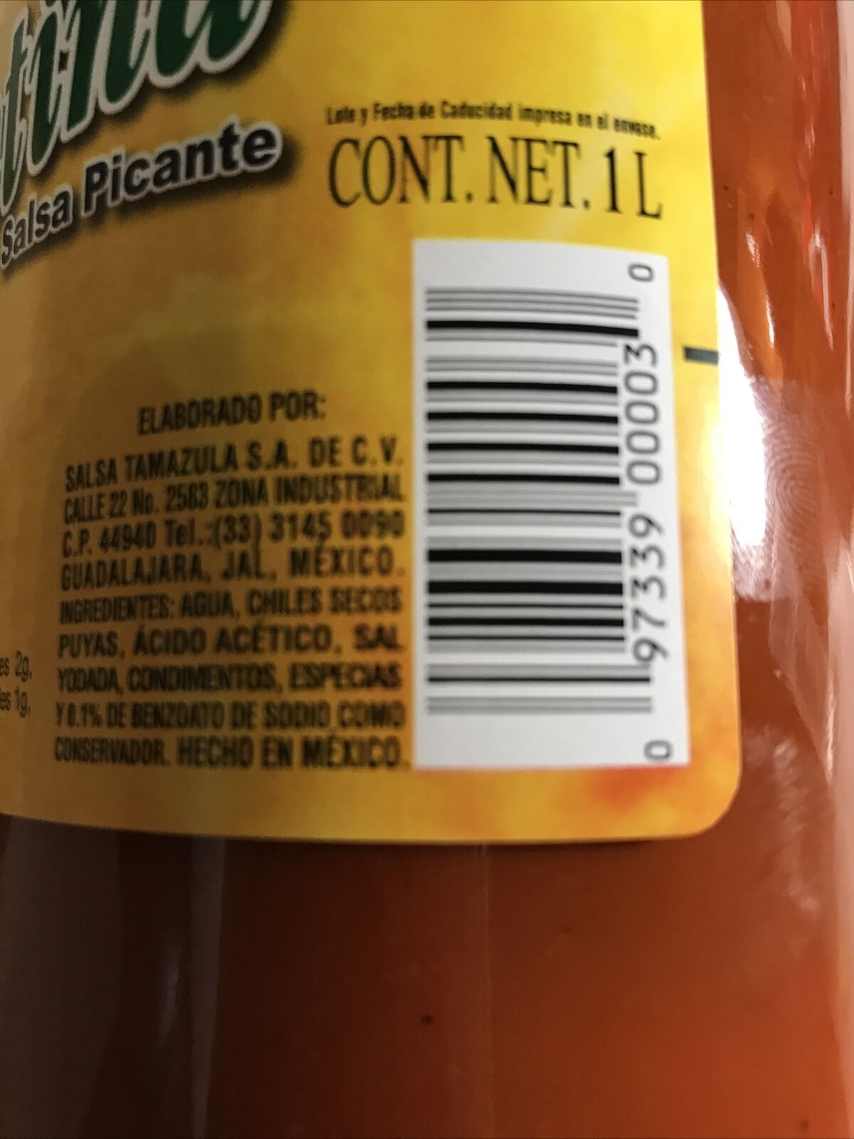 Valentina Hot Sauce  1L / 34Oz