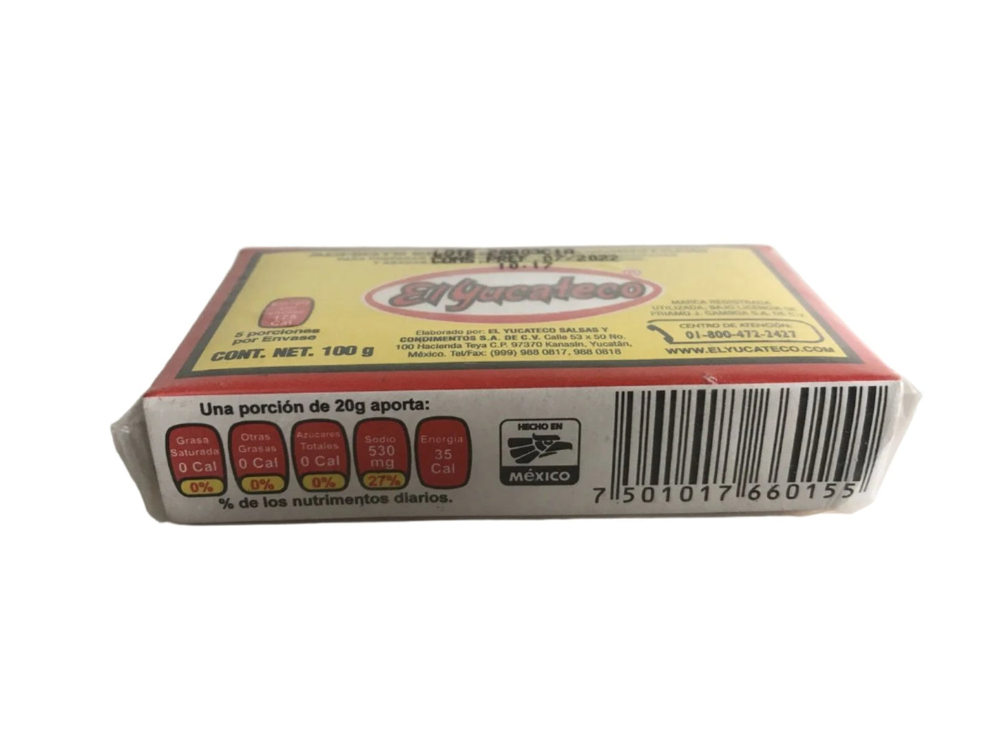 3-Pk El Yucateco Achiote Paste Annatto Condiment Paste 100g