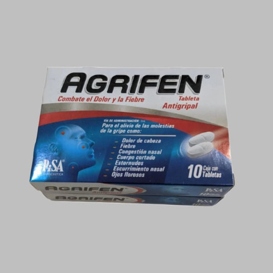 2-Pk Agrifen Flu prevention/relief 10 tablets ea