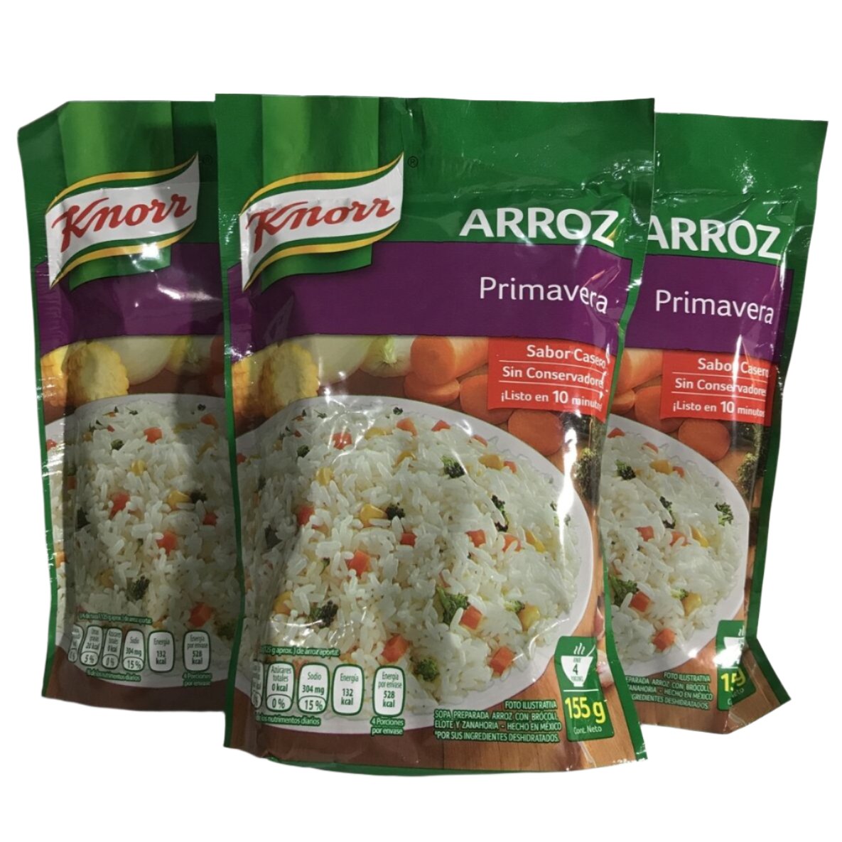 3-Pk Knorr Arroz Primavera Rice Spring Style 155g/5.4oz