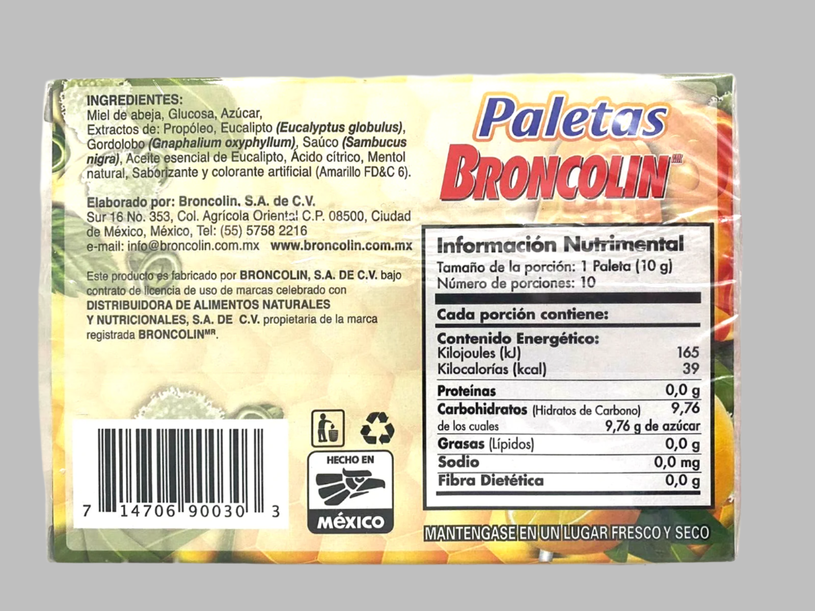 Broncolin Cough Relief Lollypops 10CT – BuyPromex