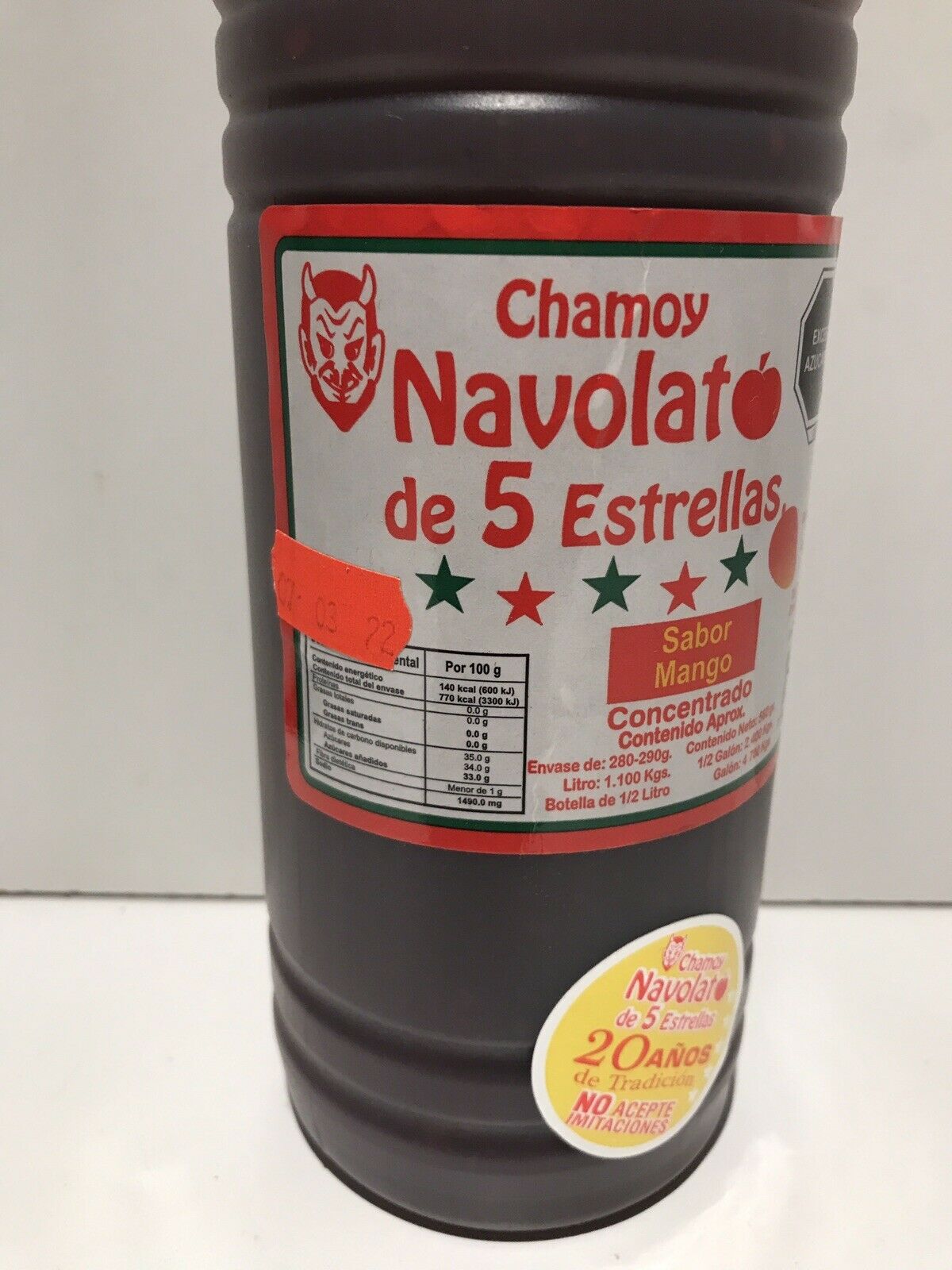 Chamoy Navolato Sauce Mango / Navolato Sabor Mango Flavor 560gr/1.4lb