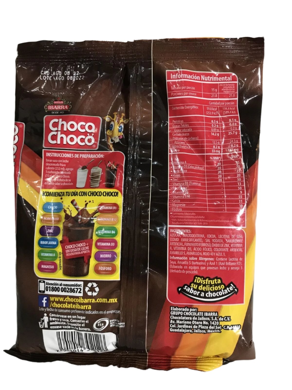 2-Pk Ibarra Chocolate Drink Mix / Choco Chocó Ibarra  327g/11.5oz