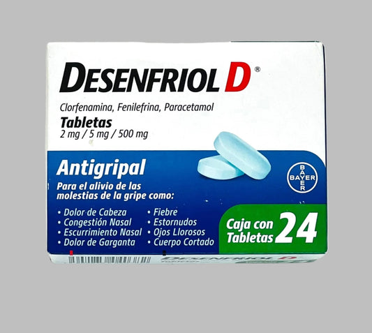 Desenfriol D Anti-Flu 24 Tablets