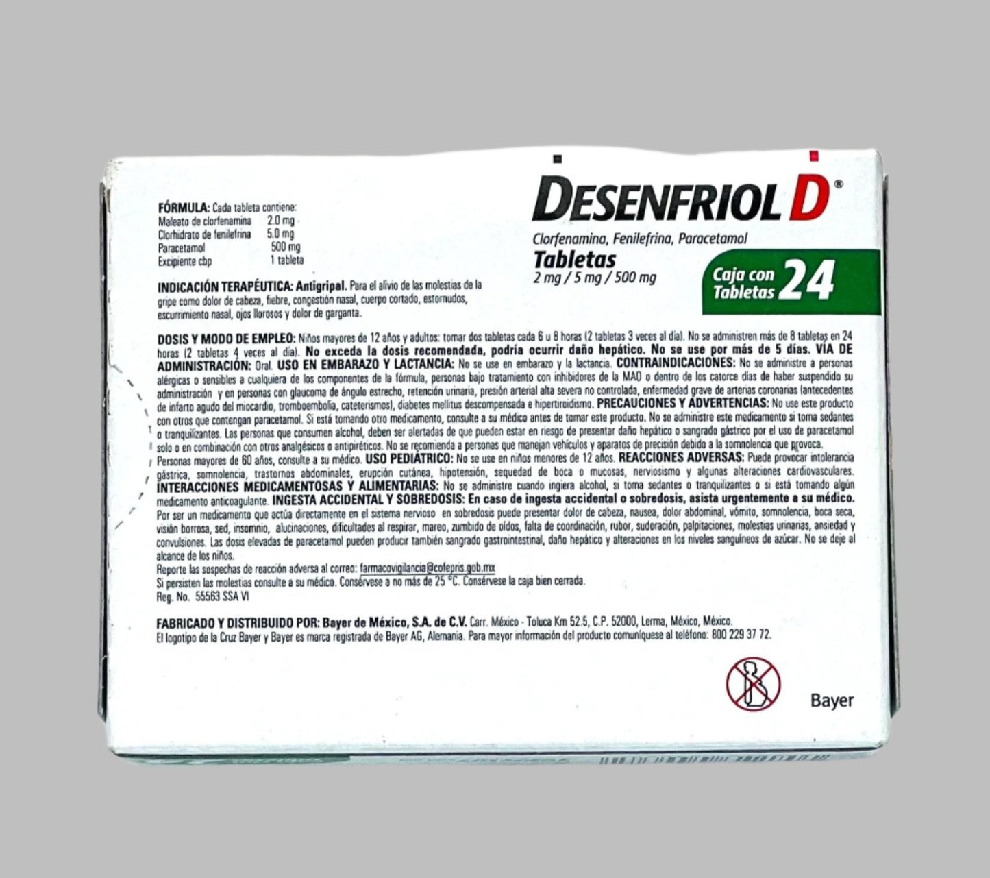 Desenfriol D Anti-Flu 24 Tablets