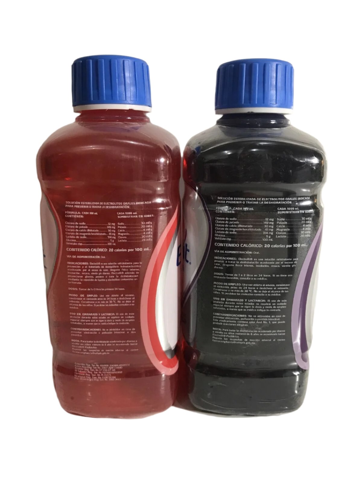 4-Pk Electrolit Oral Electrolyte Solution Grape & Strawberry 21.1oz/625ml ea.