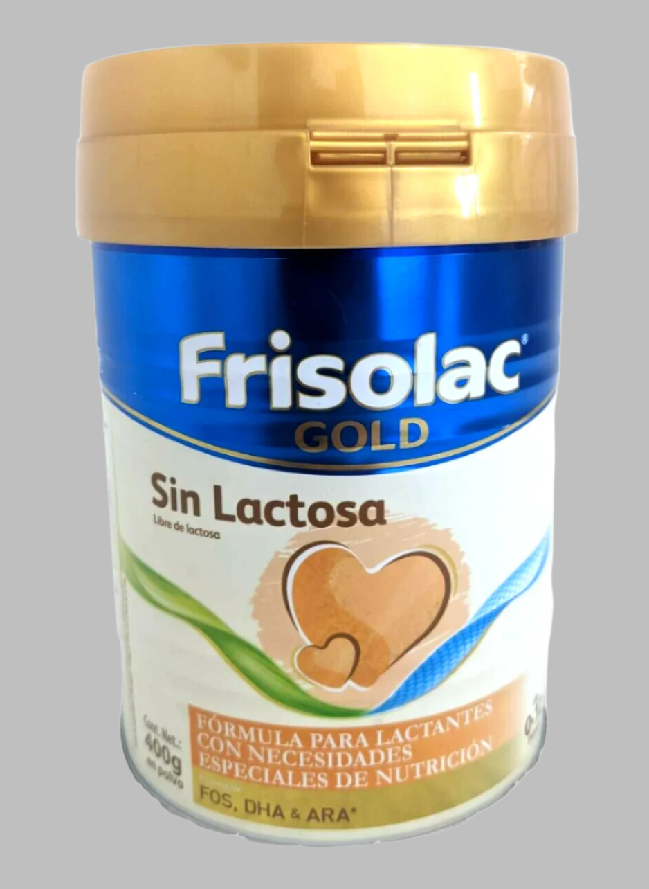 FRISOLAC Gold Lactose Free Infant Formula 0-12 Months 400g / 14oz.