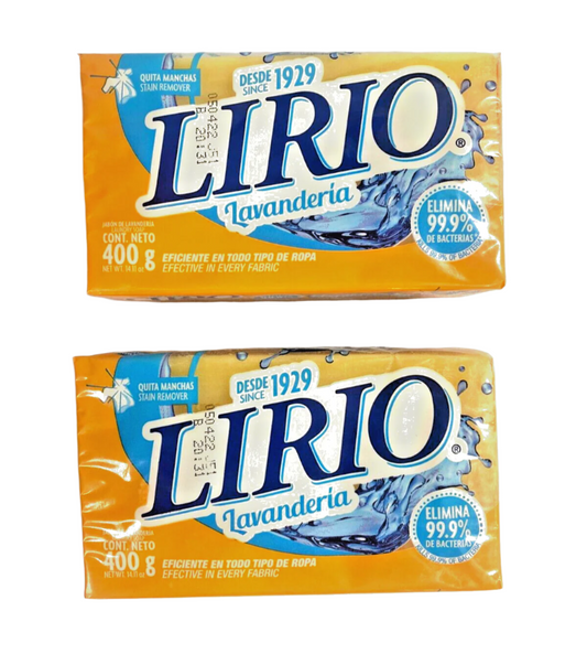 3-Pk Lirio Laundry Anti-Bacterial soap 400g/14.11oz