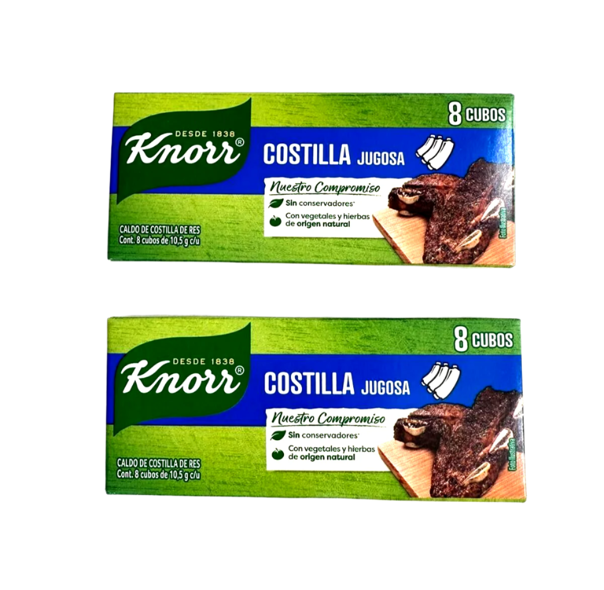 2-Pk Knorr Beef Rib Meat Seasoning / Knorr Costilla Jugosa 84g/2.96oz