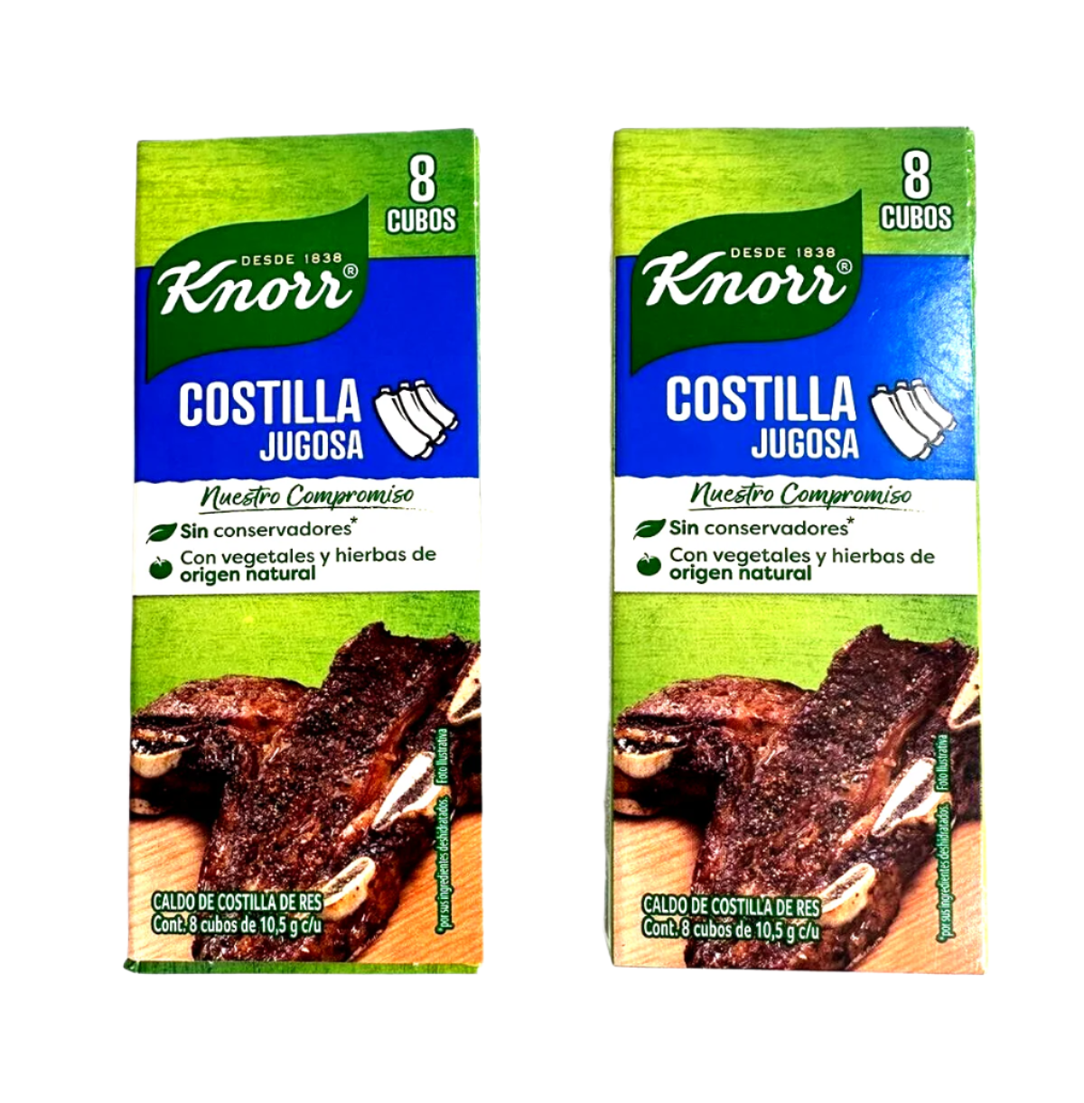 2-Pk Knorr Beef Rib Meat Seasoning / Knorr Costilla Jugosa 84g/2.96oz