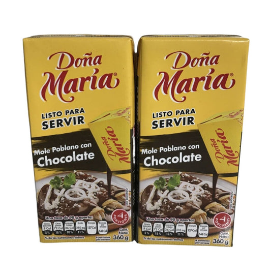 4-Pack Mexican Mole DOÑA MARIA w/Chocolate 360g