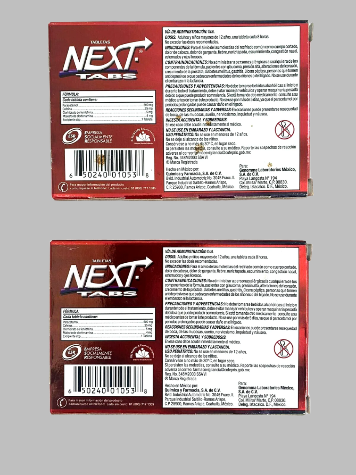 2-Pk NEXT Tabs FLU Prevention / NEXT Tabletas Gripa 20CT