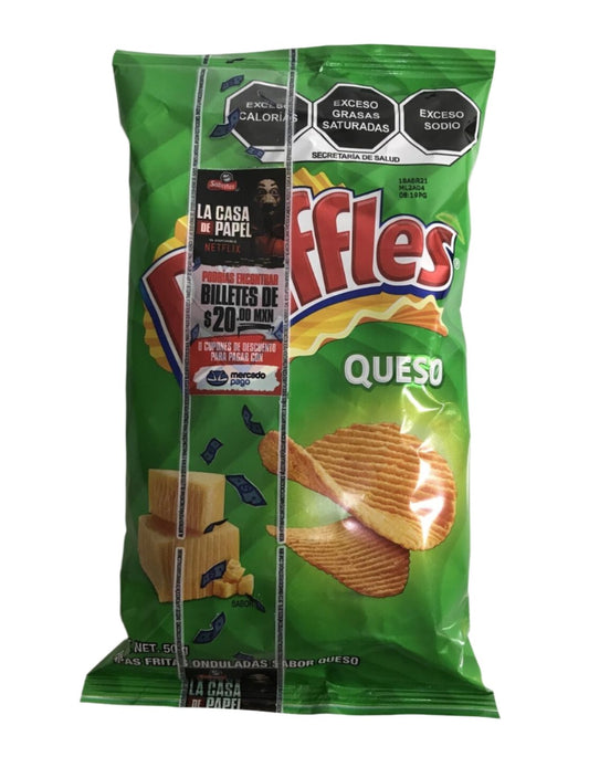 6-Pk Sabritas Cheese Ruffles Potato Chips 50gr/1.7oz