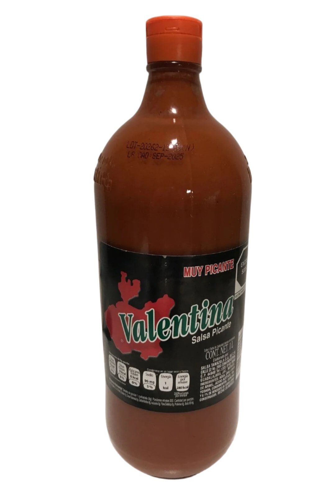 Valentina Mexican Extra Hot Sauce 1L /33.81fl oz.